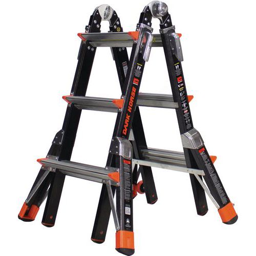 Combination Fibreglass Ladder Aframe & Telescopic Manutan UK