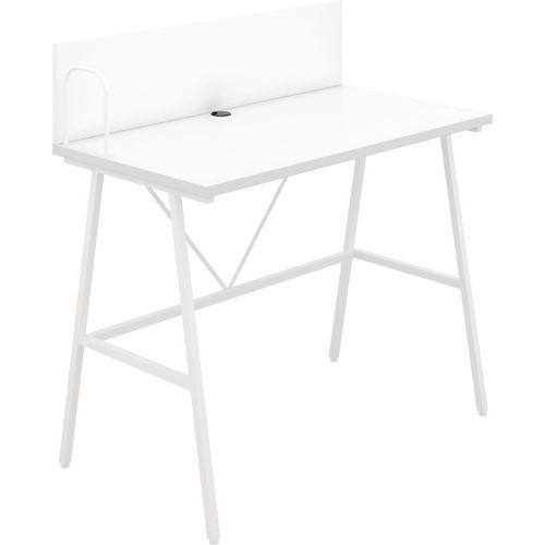 Small Sleek Wooden Home Office Desk Small Sleek Wooden Home Office Desk