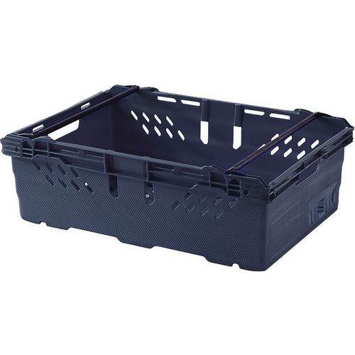 Ventilated Maxinest Stacking Crate with Swing Arms Manutan UK