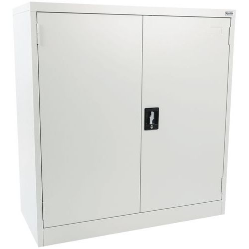 Metal Office Cupboard - General Storage - Lockable -1m High - Manutan Expert Metal Office Cupboard - General Storage - Lockable -1m High - Manutan Expert