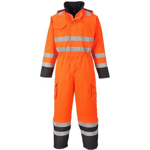 Orange Hi-Vis Oil/Gas Boilersuit/Coveralls - Small-3XL - Portwest UK Orange Hi-Vis Oil/Gas Boilersuit/Coveralls - Small-3XL - Portwest UK