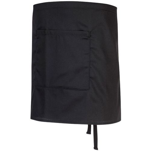 Black Short Bar/Barista Waist Aprons - 1 Pocket - S845 Portwest UK Black Short Bar/Barista Waist Aprons - 1 Pocket - S845 Portwest UK