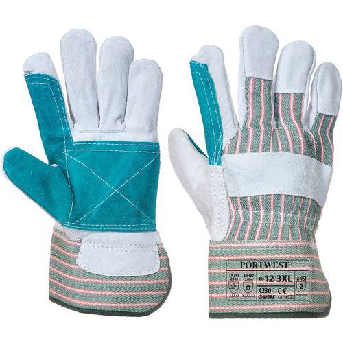 Reinforced Double-Palm Rigger Gloves - Size 10-12 - Portwest UK