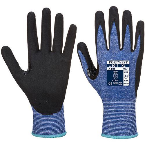 Blue Level C Cut-Resistant Nitrile Gloves - Size 7-11 - Portwest UK