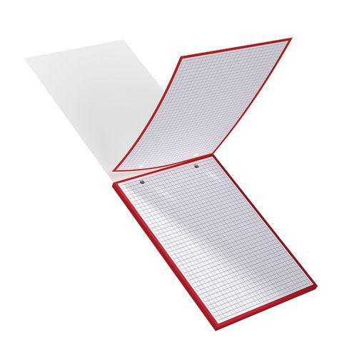 A5 pad of holepunched flashcards, 5x5 squares, 210 g, assorted