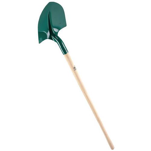 Metal round shovel 27 cm wood handle public works - LEBORGNE Metal round shovel 27 cm wood handle public works - LEBORGNE