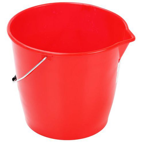 Household Cleaning Buckets - 12 Litre - Plastic Spout - Manutan Expert