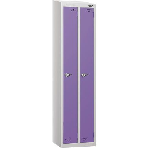 Carbon Zero Sloped Twin Locker Nest - 1800x450x450mm - Hasp Lock -Pure